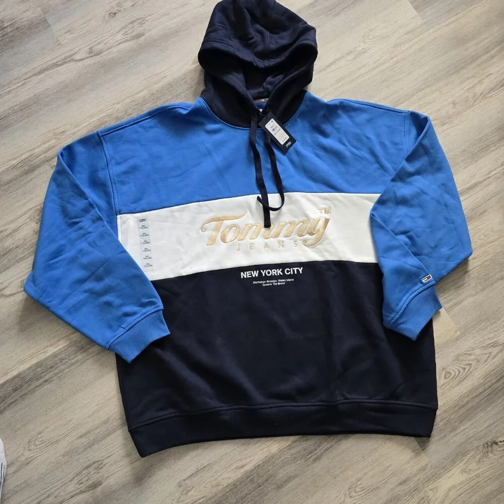 Tommy Hilfiger Men's TJ Archive Relaxed Hoodie Sweatshirt Outerwear Size XXL NWT - Picture 3 of 9